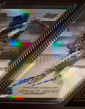 2017 Bowman’s Best Ronald Acuna Jr Refractor best of 17 auto