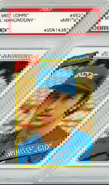 1980 Topps Bill Nahorodny #552 PSA 9 P1302