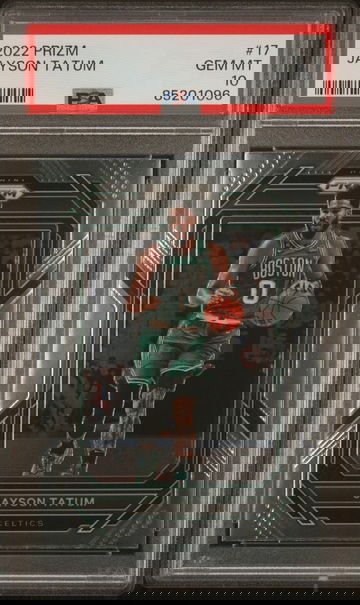 2022-23 Panini Prizm Jayson Tatum #17 - PSA 10 Gem Mint Graded Boston Celtics! 