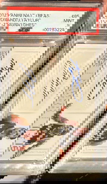 2012 National Treasures Kawhi Leonard Dual Rookie Auto /49 PSA 9