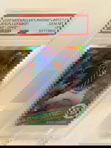 2020 Ben Baller Topps Chrome #85TC10 Jesus Luzardo 1985 Topps PSA 10 Gem Mint