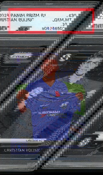 2019 Prizm Premier League #30 Cristian Pulisic PSA 10