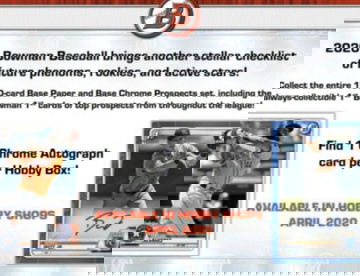 2020 Bowman 12 box hobby Sealed Case