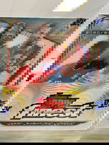 2020-21 TOPPS FINEST UEFA SOCCER HOBBY BOX