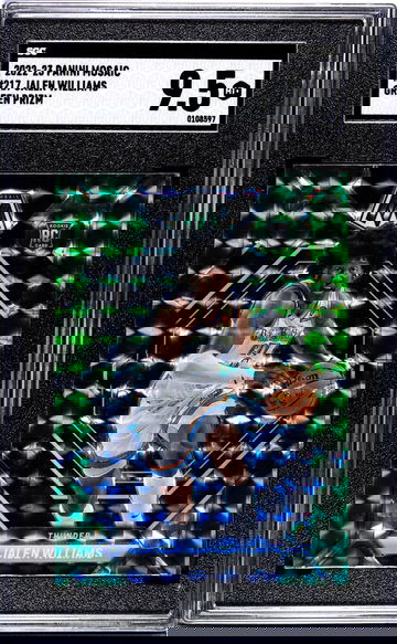 2022-23 Panini Mosaic #217 Jalen Williams Green Prizm SGC 9.5