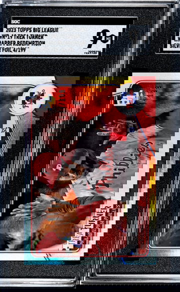 2023 Big League #WR-19 Trea Turner Wrapper Redemption /199 SGC 9