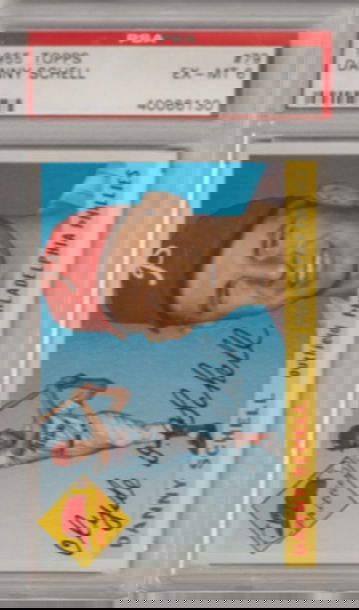 1955 Topps #79 Danny Schell PSA 6 (Excellent-Mint)