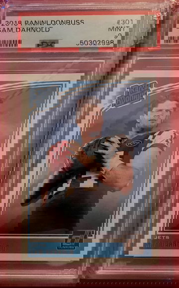 2018 Panini Donruss Sam Darnold Rated Rookie #301 PSA 9