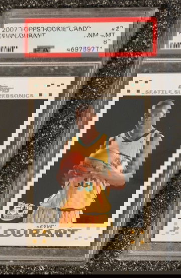 Kevin Durant 2007 Topps White Rookie PSA 8