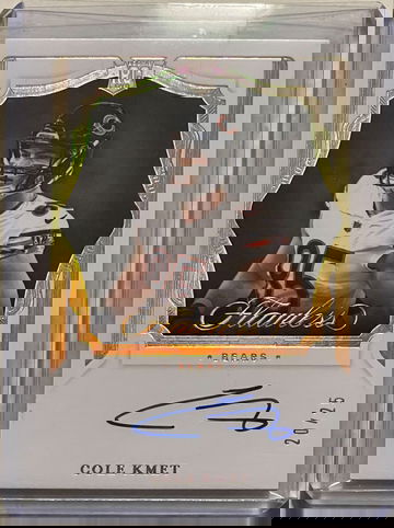 2020 Flawless Cole Kmet on card auto 20/25 RC, Plates and Patch’s RPA, Turn of The Century Auto