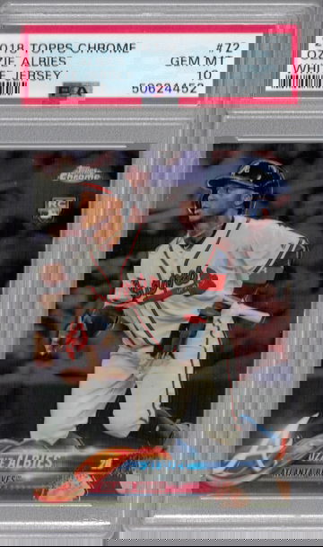 2018 Topps Chrome Ozzie Albies PSA 10