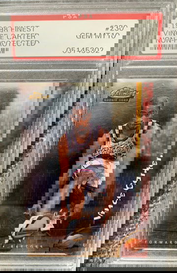 1998 Topps Finest Vince Carter rookie PSA 10 GEM MINT