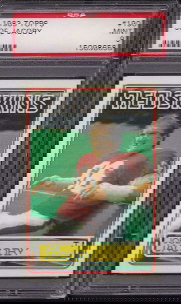 1983 Topps #190 JOE JACOBY PSA 9 MINT Rookie Card RC Washington Redskins Footbal