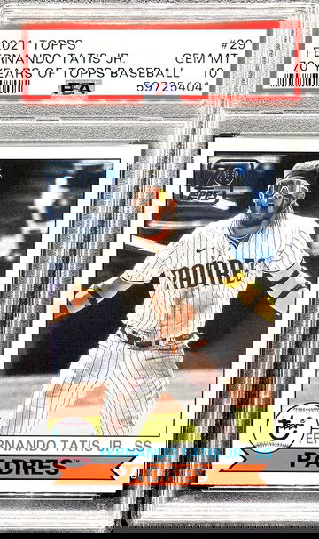 2021 Topps Fernando Tatis Jr. 70 Years of Topps Insert #29 * PSA 10 GEM MT *