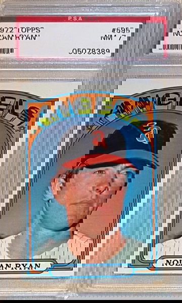1972 Topps #595 Nolan Ryan PSA 7