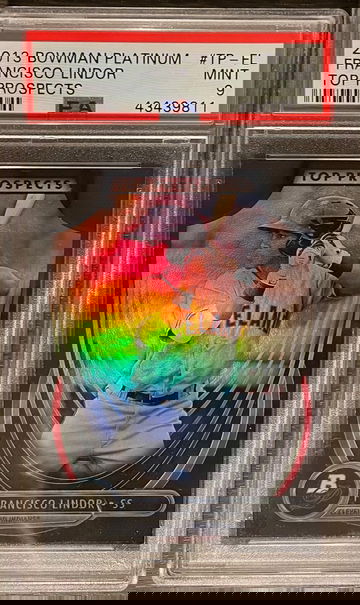 2013 Francisco Lindor Bowman Platinum Top Prospects PSA 9 Low Pop