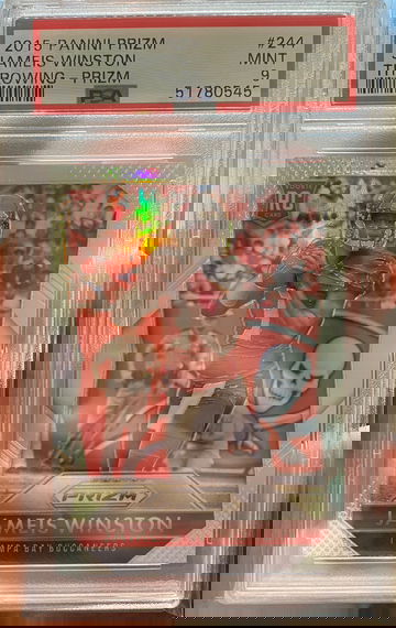 2015 prizm jameis winston #244 silver psa 9