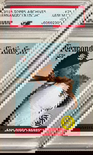 2019 TOPPS ARCHIVES #75 FERNANDO TATIS JR. (RC) GEM MINT 10