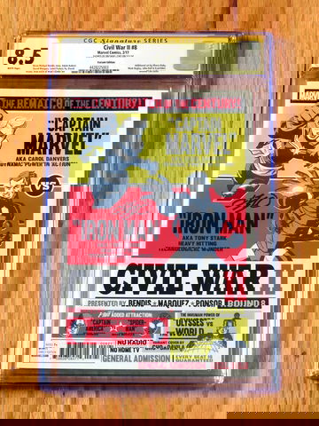 CIVIL WAR II #8 VARIANT CGC SS 8.5 2017 Signature Series signed Michael Cho