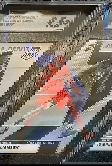 2019-20 Panini Mosaic Zion Williamson #269 Rookie Debut Graded SGC 9.5 Mint+ RC