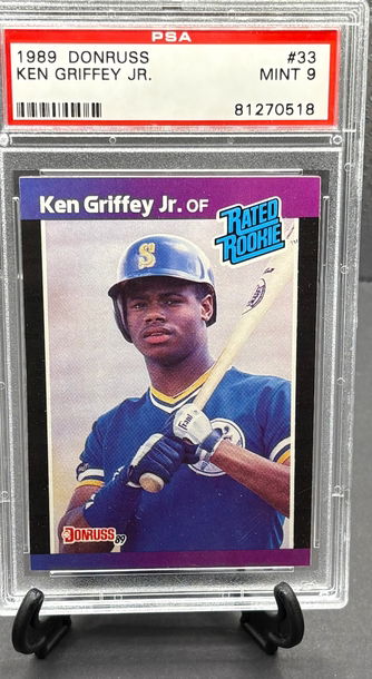 1989 Donruss Ken Griffey Jr. Rookie PSA 9