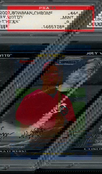 2002 Bowman Chrome Joey Votto #44 PSA Mint 9