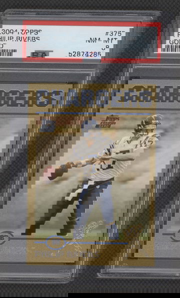 2004 TOPPS GOLD PHILIP RIVERS PSA 8