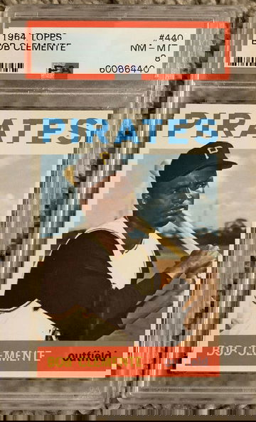 Roberto Clemente 1964 Topps #440 PSA 8 HOF Vintage Baseball Card *Pirates*