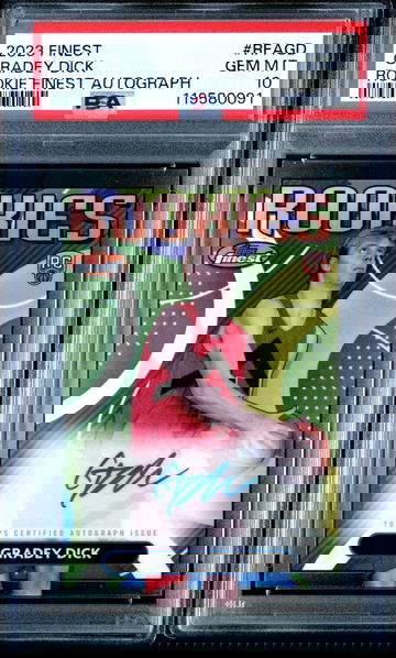 Gradey Dick 2023 Topps Finest Rookie Finest Autographs #RFAGD PSA 10 Auto