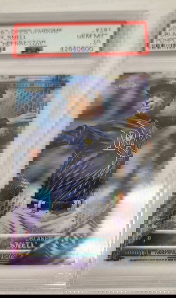 Blake Snell 2016 Topps Chrome Purple Refractor PSA 10