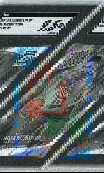 2017 Donruss Optic #198 Shock Prizm Jayson Tatum RC Rookie Card SGC 9.5