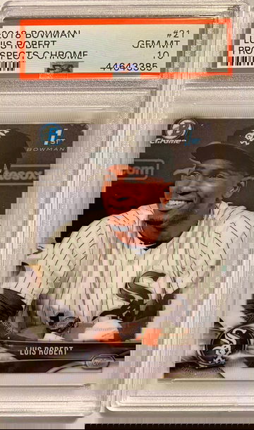 Luis Robert 2018 Bowman Prospects Chrome PSA 10