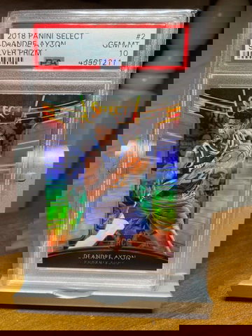2018 DeAndre Ayton Rookie RC Panini Select Silver Prizm #2 PSA 1