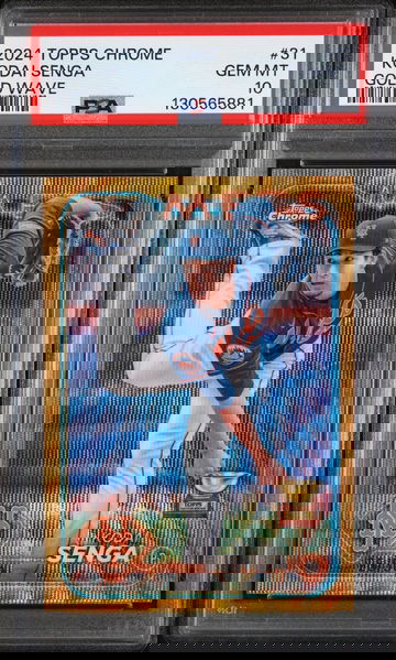 2024 Topps Chrome Gold Wave Refractor Kodai Senga #31 /50 PSA 10