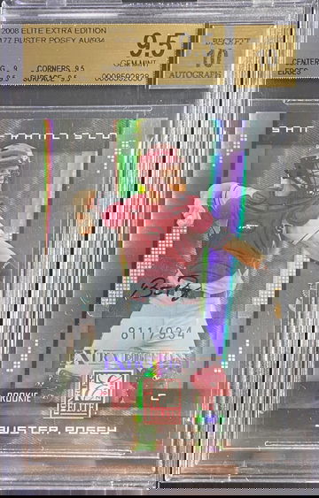 2008 Buster Posey Auto Donruss Elite Extra Edition BGS 9.5 Auto 10