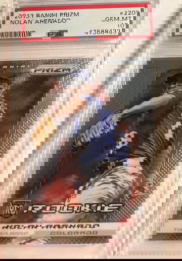 2013 Panini Prizm Nolan Arenado RC ROOKIE #220 PSA 10 Gem Mint 💎 LOW POP