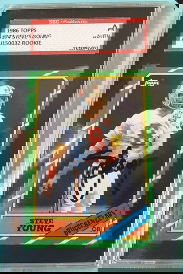 1986 Topps Steve Young SGC Auto Rookie