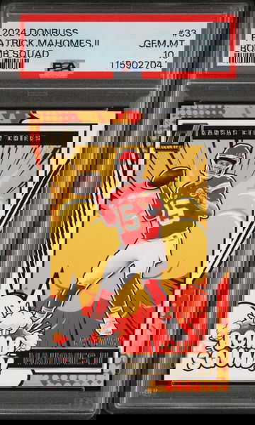 2024 Panini Donruss Bomb Squad Patrick Mahomes II #33 PSA 10