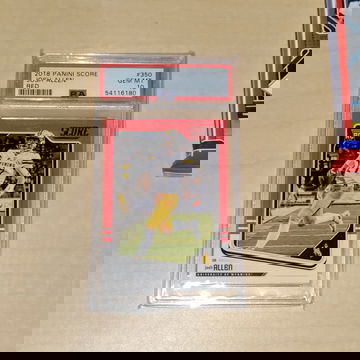 2018 score Josh Allen red PSA 10