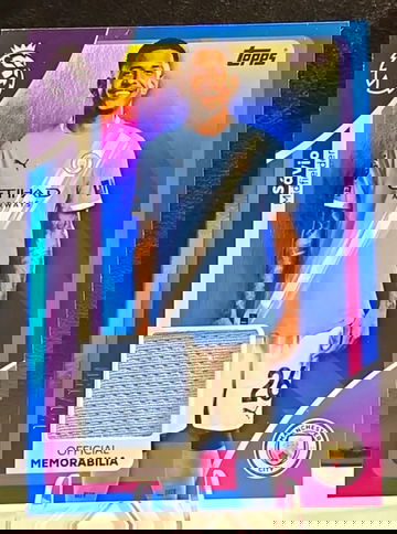 Topps Premier League 2026  Savio  Manchester City  Player Worn Patch  /150  Blue 