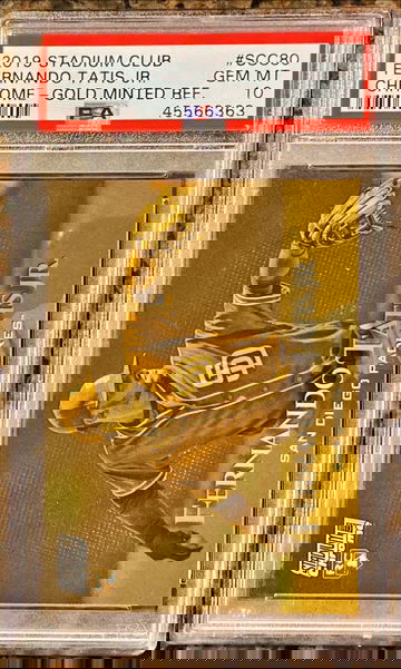 Fernando Tatis Stadium Club Gold Minted 