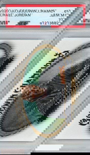 2020 UPPER DECK GOODWIN CHAMPIONS MICHAEL JORDAN #51 BULLS HOF PSA 10 GEM MT