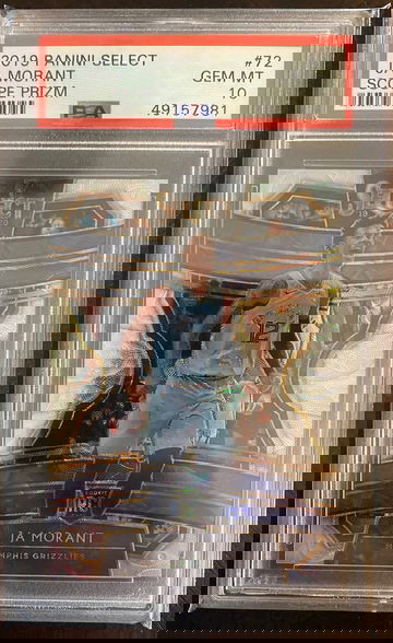 JA Morant Panini Prizm Select Scope Prizm PSA 10
