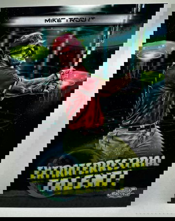 2023 Topps Cosmic Chrome Mike Trout /10 Black Eclipse Refractor #ET-11 Rare