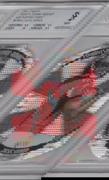 2011 Finest Julio Jones Atomic Rookies Red Refractor BGS 9