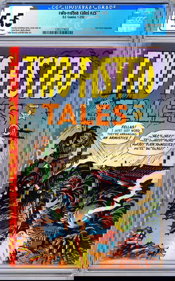 TWO-FISTED TALES #25 CGC 4.5 GA CLASSIC HARVEY KURTZMAN STORY CVR & ART EC 1952