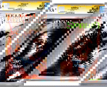 HELLSPAWN #1-2 CGC-SS 9.6-9.4 SIGNED BY TODD MCFARLANE BENDIS COVER & ART 2000