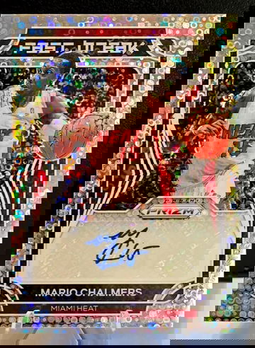 2021-22 Panini Prizm  Fast Break Autographs  Mario Chalmers  AUTO  Miami Heat 
