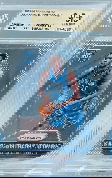 Karl-Anthony Towns 2015 Prizm #328 Base BGS 9.5