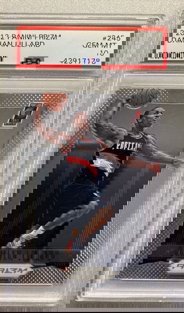 DAMIAN LILLARD 2012 PANINI PRIZM ROOKIE PSA 10 GEM MINT 